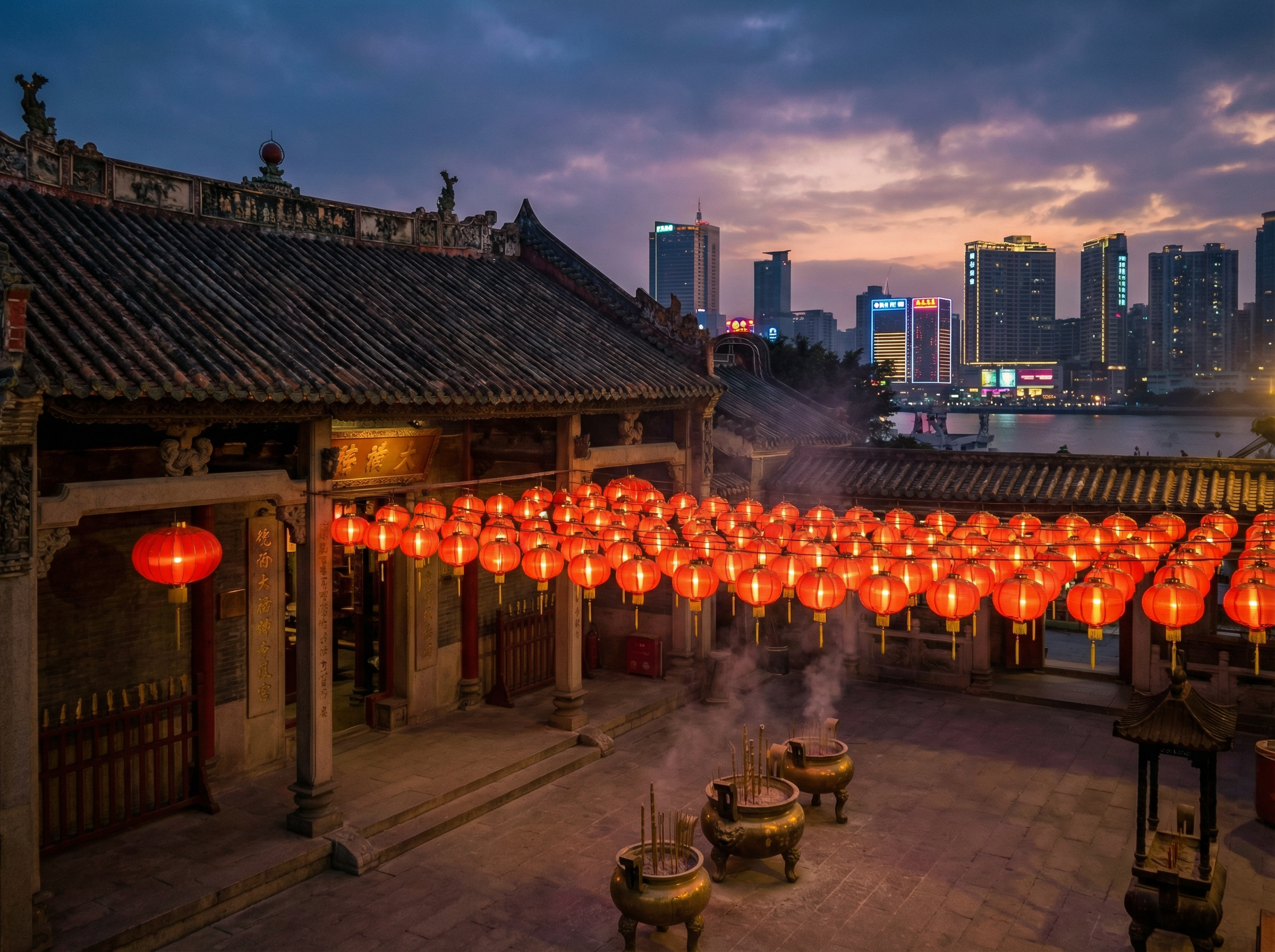 银河国际 - 澳门妈阁庙黄昏