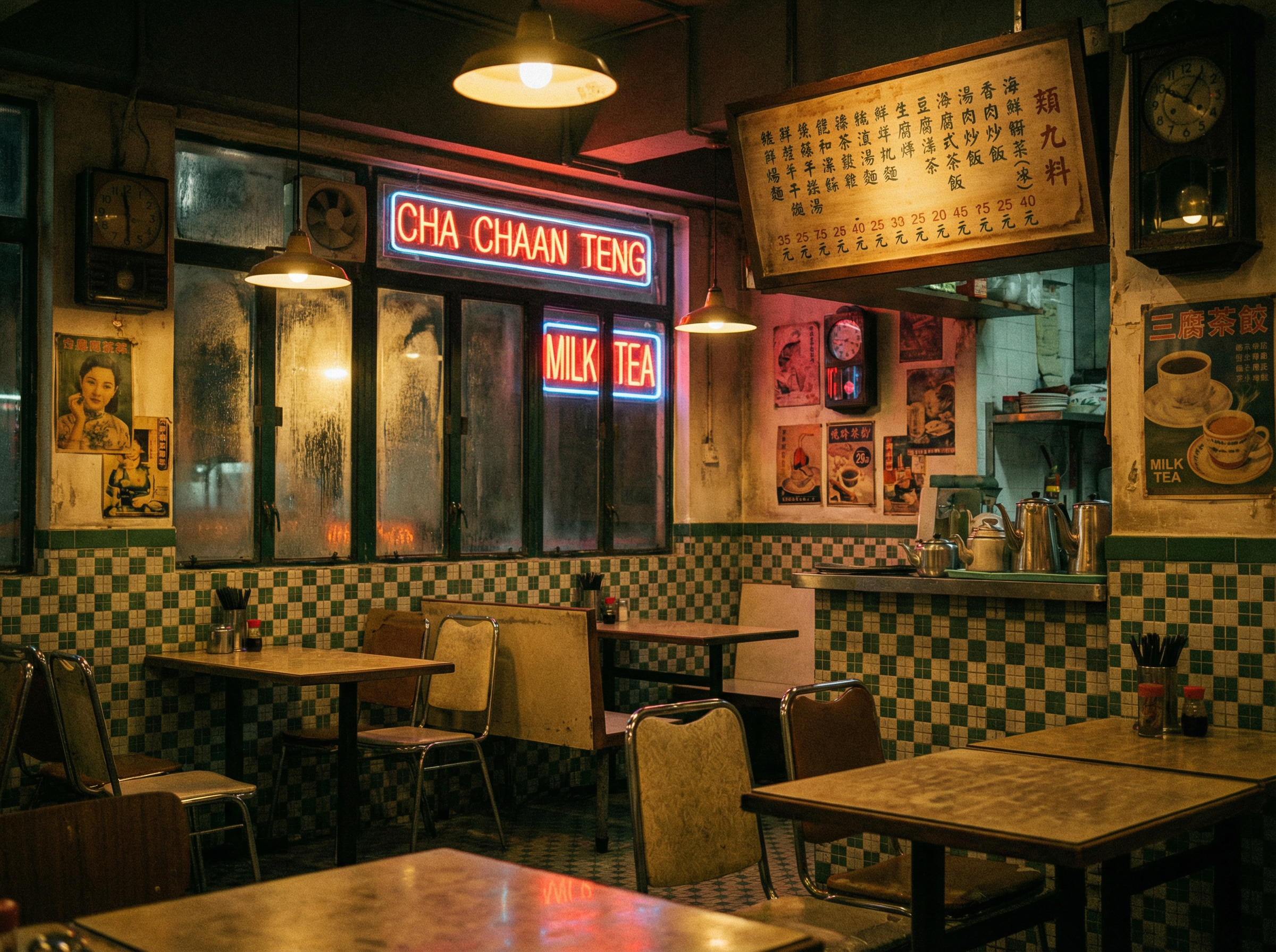 银河国际 - 港式茶餐厅内部场景